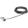 StarTech.com Laptop Cable Lock Compatible with Noble Wedge; 6.6ft (2m), Anti-Theft Keyed Lock, Security Cable for Dell XPS/Latitude/2-in-1 Notebooks, Steel Cable Lock for Laptop, TAA(Nobel Wedge)
