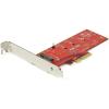 StarTech.com M2 PCIe SSD Adapter – x4 PCIe 3.0 NVMe / AHCI / NGFF / M-Key – Low Profile and Full Profile – SSD PCIe M.2 Adapter , TAA (PEX4M2E1)(1x M.2 NVMe)