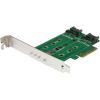 StarTech.com M2 PCIe SSD Adapter – x4 PCIe 3.0 NVMe / AHCI / NGFF / M-Key – Low Profile and Full Profile – SSD PCIe M.2 Adapter , TAA (PEX4M2E1)(1x M.2 NVMe/ 2x M.2 SATA |2x SATA)