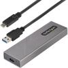StarTech.com M.2 SSD Enclosure for M.2 SATA SSDs – USB 3.1 (10Gbps) with USB-C Cable – External Enclosure for USB-C Host – Aluminum, TAA (SM21BMU31C3)(Tool-less)