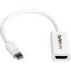 StarTech.com Mini DisplayPort to HDMI Adapter – Active mDP 1.4 to HDMI 2.0 Video Converter – 4K 60Hz – Mini DP or Thunderbolt 1/2 Mac/PC to HDMI Monitor/TV/Display (MDP2HD4K60S), Black(White)