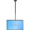 StarTech.com TV Ceiling Mount, Hanging Single Screen Vesa Mount for 32”-75″ TVs/Displays – Height Adjustable Telescopic Pole(41.7″-61.4″)