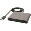 StarTech.com USB 3.0 to Quad HDMI Adapter, USB to 4x HDMI Monitor Converter for Windows, TAA (no support for macOS/ChromeOS/Linux)(USB-A)