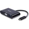 StarTech.com USB-C to HDMI Adapter – 4K 30Hz – Thunderbolt 3 Compatible – with Power Delivery (USB PD) – USB C Adapter Converter (CDP2HDUACP)(1x USB-A 3.0 | VGA)