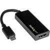 StarTech.com USB-C to HDMI Video Adapter Converter – 4K 30Hz – Thunderbolt 3 Compatible – USB 3.1 Type-C to HDMI Monitor Travel Dongle Black (CDP2HD)(Black)