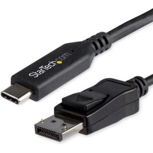 StarTech.com 6ft/1.8m USB C to DisplayPort 1.4 Cable – 4K/5K/8K USB Type-C to DP 1.4 Alt Mode Video Adapter Converter – HBR3/HDR/DSC – 8K 60Hz DP Monitor Cable for USB-C/Thunderbolt 3 (CDP2DP146B)(6 feet)