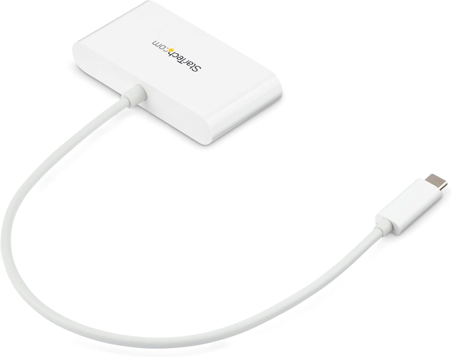 imageStarTechcom 3 Port USB C Hub wGigabit Ethernet USB Type C to 3 x USBA Multi Port USB 30 Hub for MacBook Pro HB30C3A1GEA White