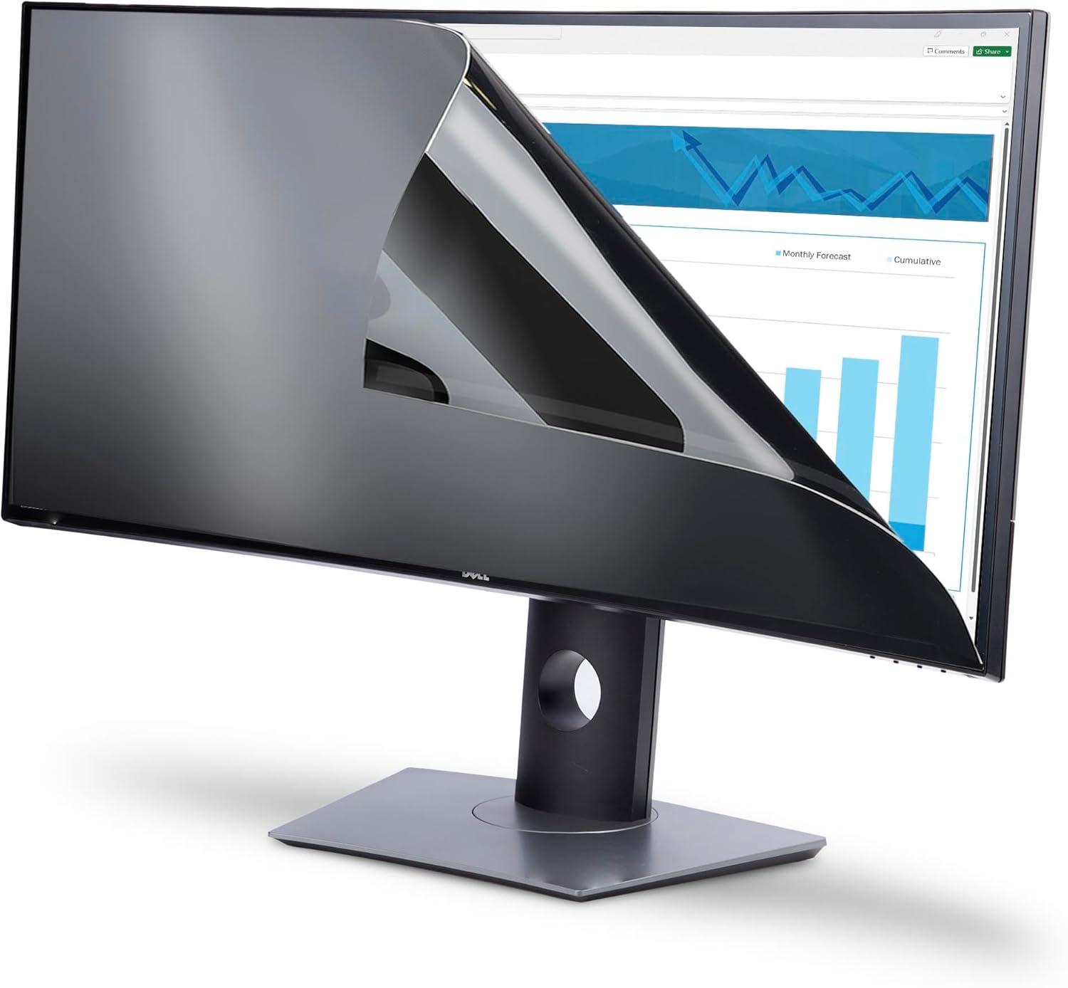 imageStarTechcom Monitor Privacy Screen for 23quot Display  Computer Screen Security Filter  Blue Light Reducing Screen Protector Film  169 Widescreen  MatteGlossy  30 Degree TAACurved