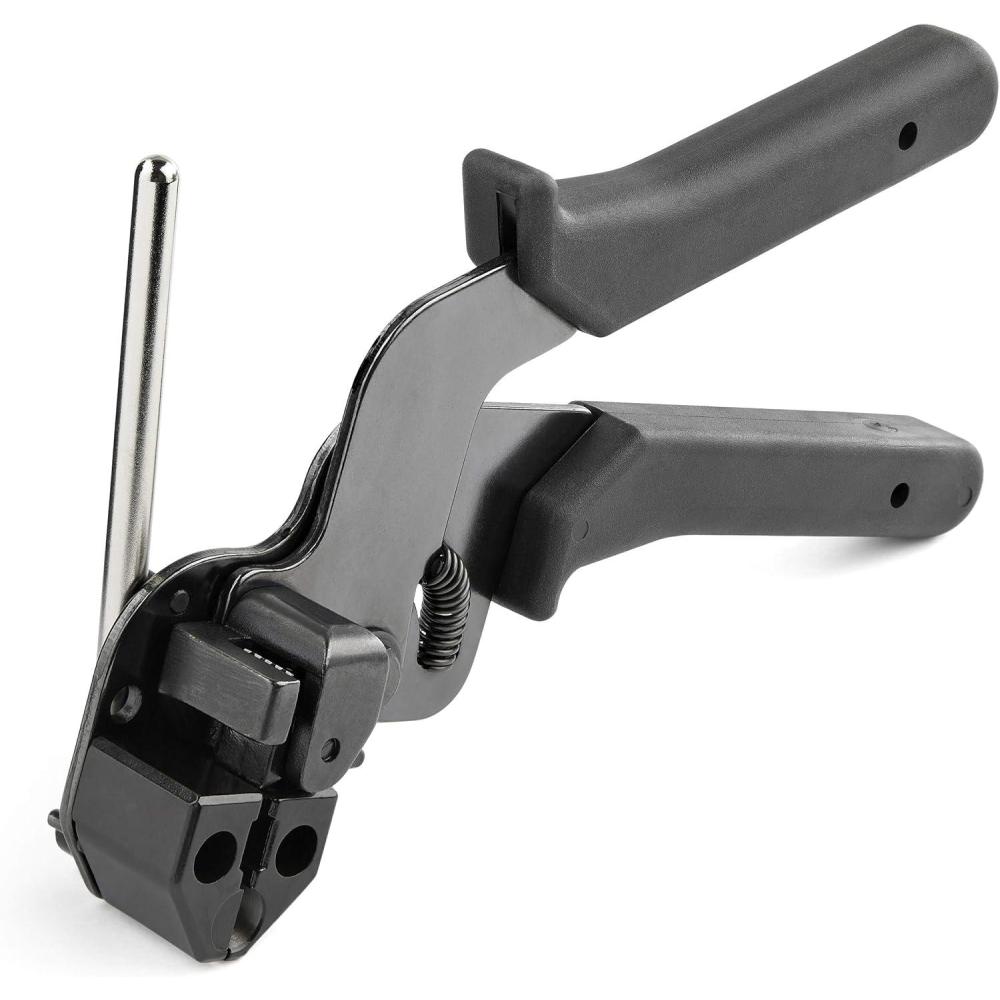 imageMetal Cable Tie Tool  Metal Zip Tie Tightener Tool  Stainless Steel Cable Tie Installation Gun  Tensioning ampamp Cutting Zip Ties Tool  Tensioner ampamp Cutter for Metal Tie Wrap CBMMCTTOOL
