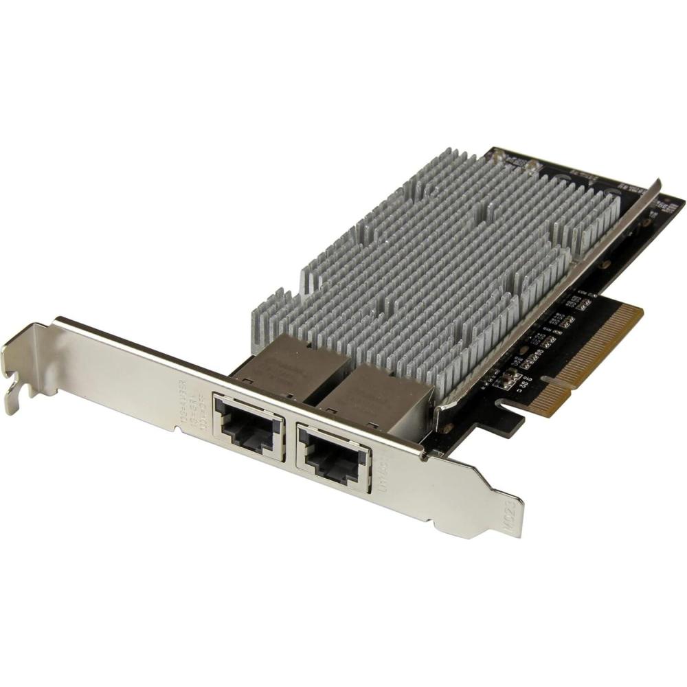 imageStarTechcom 1 Port 10G PCIe Network Card  10GBaseTNBASET  RJ45 Port  Intel X550 Chipset  Ethernet Card  Network Adapter  Intel NIC Card ST10000SPEXI Red2 Port