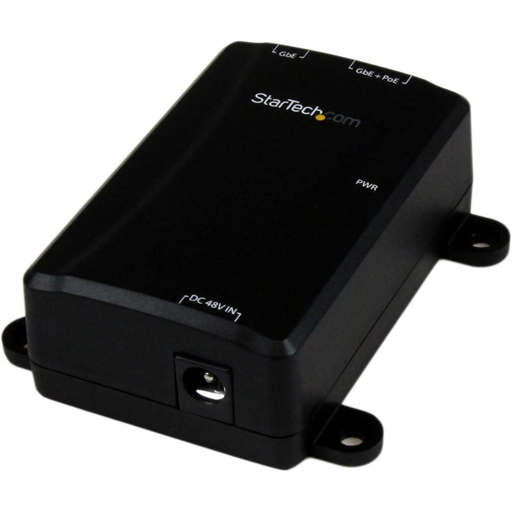 imageStarTechcom 1 Port Gigabit Midspan  PoE Injector  8023at and 8023af  WallMountable Power over Ethernet Injector Adapter  TAA POEINJ1GStandard