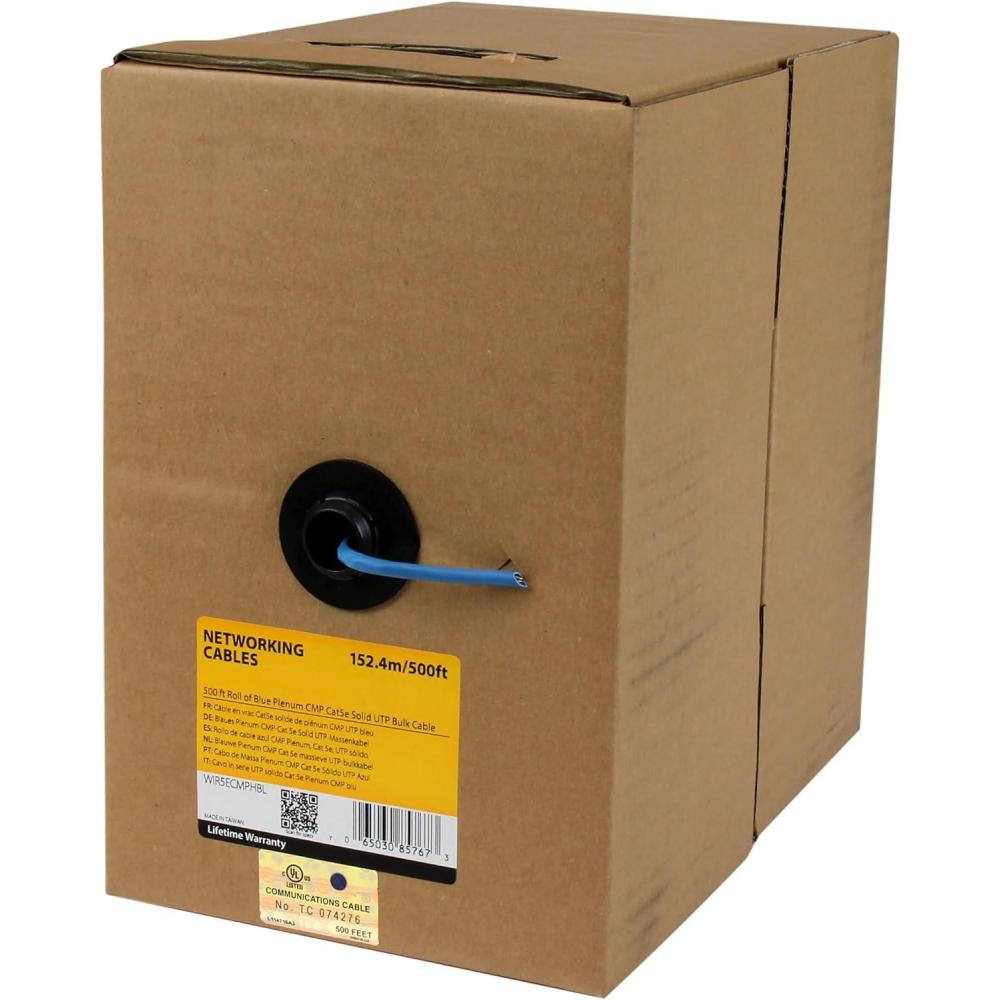 imageStarTechcom 1000 ft Bulk Cat6 Ethernet Cable  Solid  CMRRated  Blue  Bulk Ethernet Cable  Blue Cat 6 Wire  1000ft WIRC6CMRBLBlue