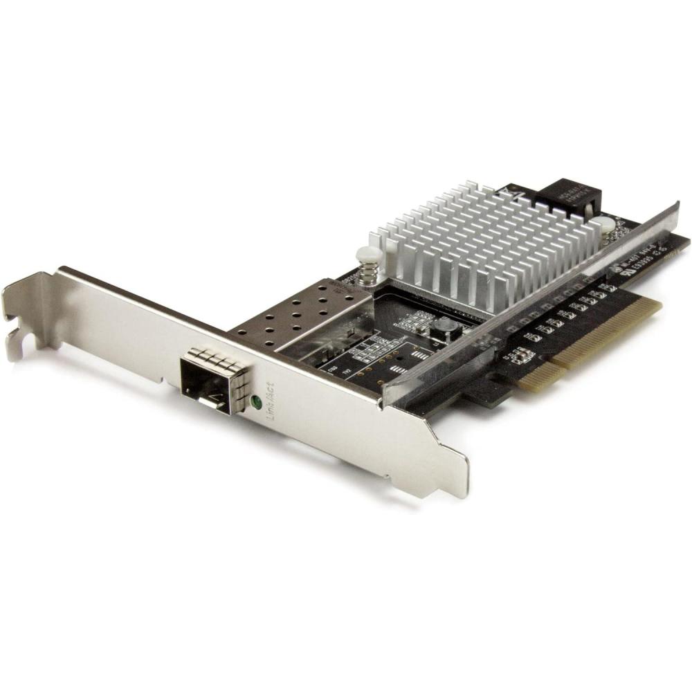 imageStarTechcom 10G Network Card  1x 10G Open SFP Multimode LC Fiber Connector  Intel 82599 Chip  Gigabit Ethernet Card PEX10000SRI Black10G Card