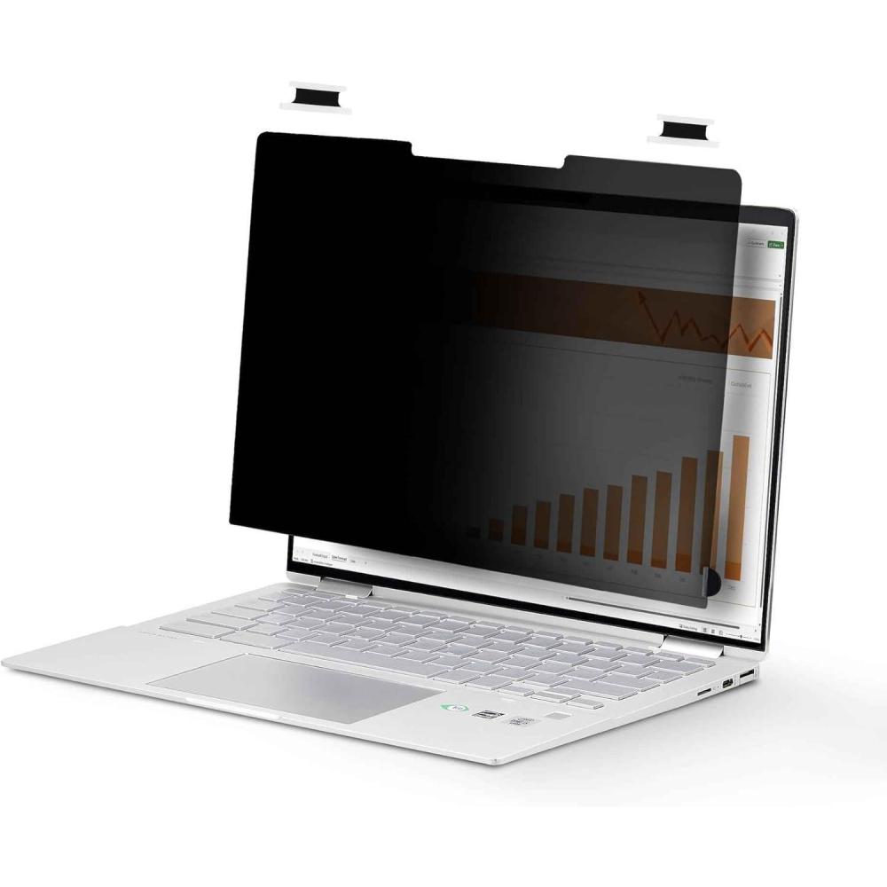 imageStarTechcom 14inch 169 FlipOver Privacy Screen with Touch Laptop Security Shield AntiGlare Blue Light Filter14  169 Aspect Ratio