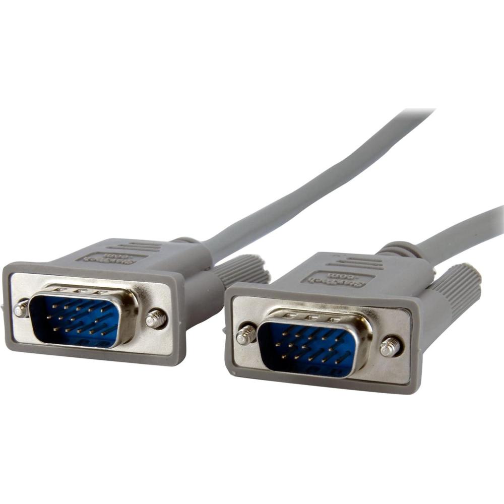 imageStarTechcom 15 ft Monitor VGA Cable  HD15 MM  Supports resolutions up to 800x600 MXT101MM15Gray10 ft