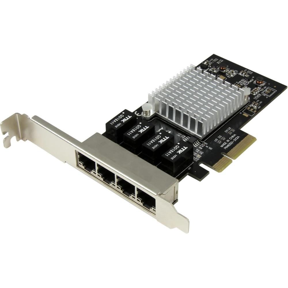 imageStarTechcom 1Port Gigabit Ethernet Network Card  PCI Express Intel I210 NIC  Single Port PCIe Network Adapter Card with Intel Chipset ST1000SPEXI4 Port