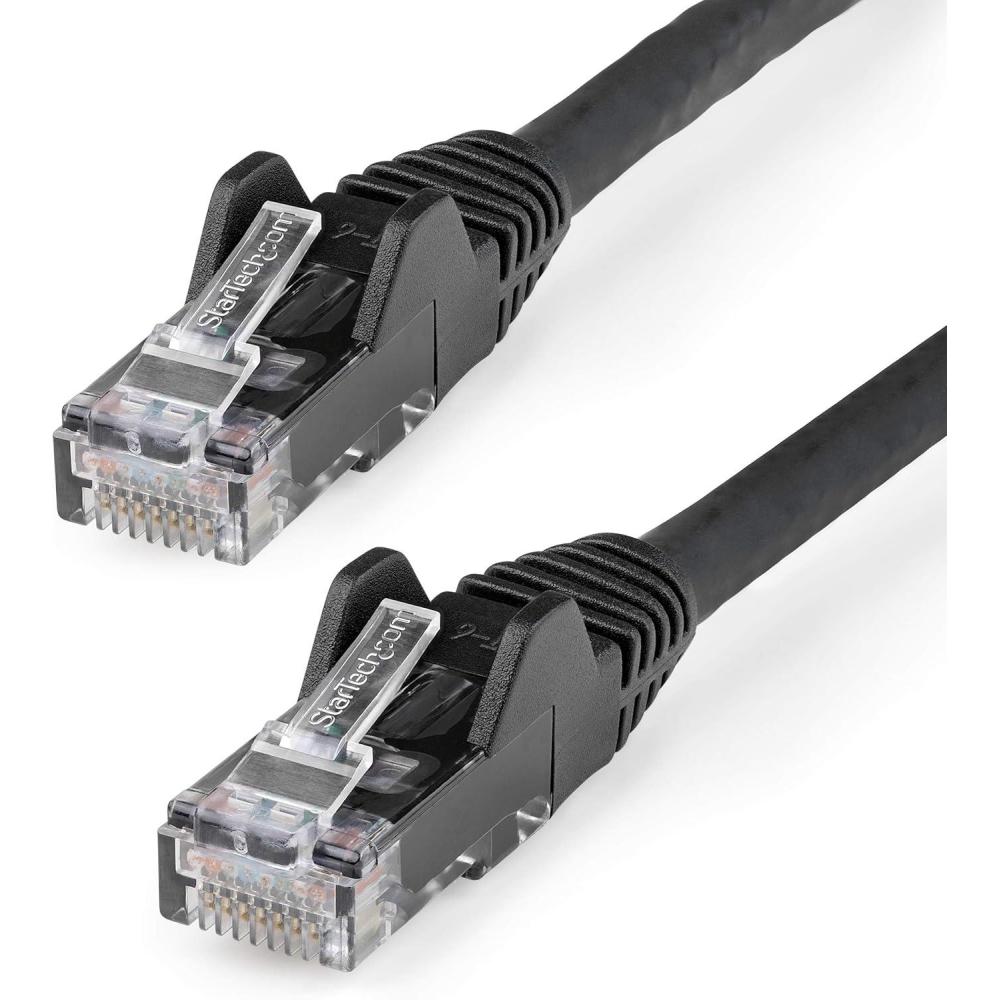 imageStarTechcom 1ft 30cm CAT6 Ethernet Cable  LSZH Low Smoke Zero Halogen  10 Gigabit 650MHz 100W PoE RJ45 UTP Network Patch Cord Snagless wStrain Relief  Black CAT 6 ETL Verified N6LPATCH1BKBlack