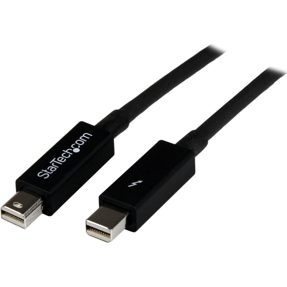 imageStarTechcom 1m  33ft Thunderbolt Cable  Compatible with Your Thunderbolt 1 and 2  Mini DisplayPort Devices TBOLTMM1MWBlack
