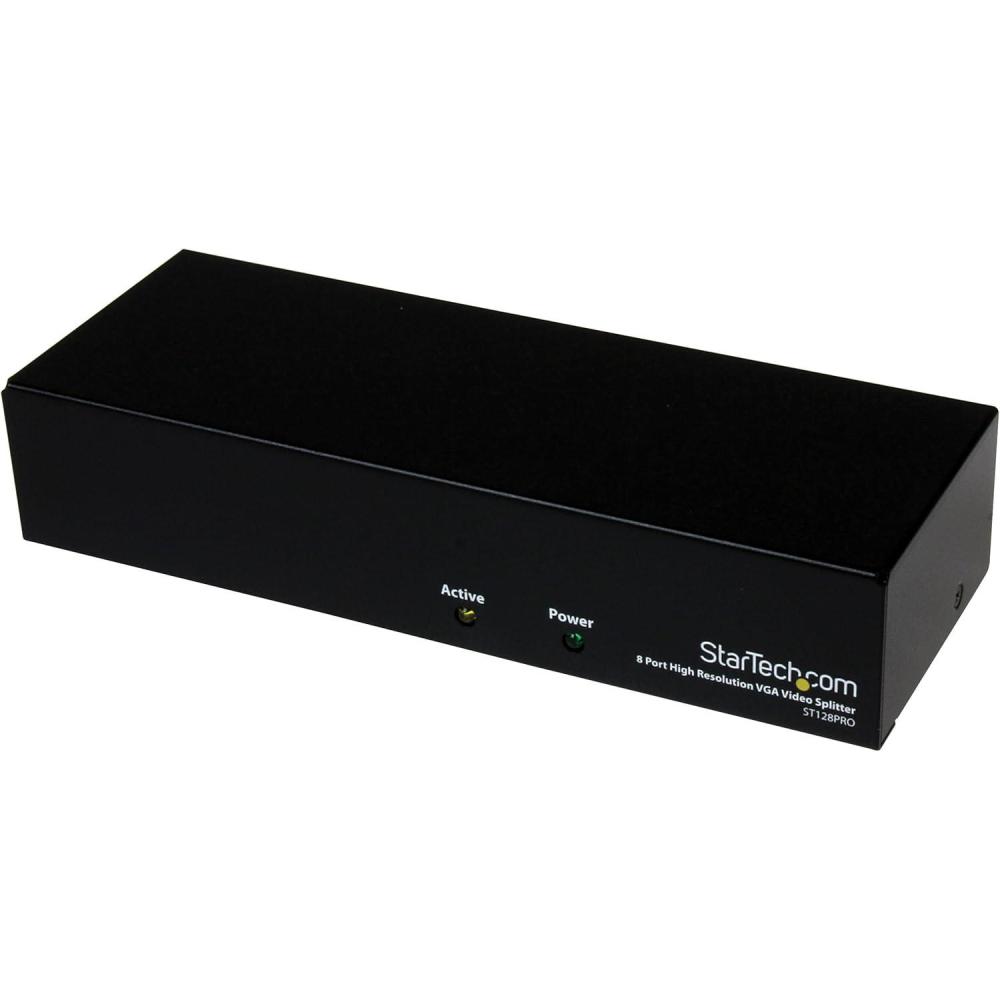 imageStarTechcom 2 Port VGA Video Splitter  USB Powered  2048x1536  VGA Video Monitor Splitter Dual Port ST122LE Black8 Port