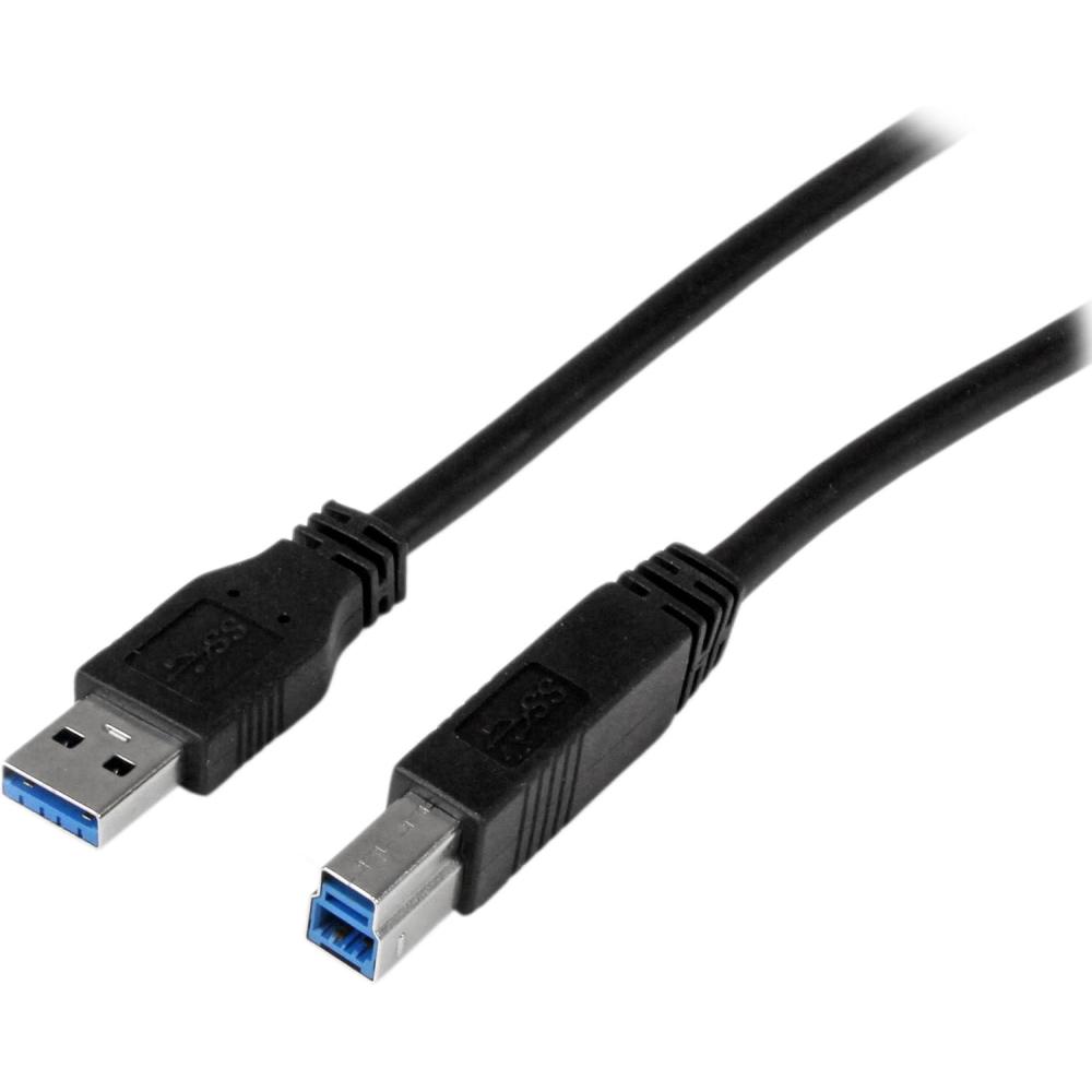 imageStarTechcom 2m 6 ft Certified SuperSpeed USB 30 A to B Cable Cord  USB 3 Cable  1x USB 30 A M 1x USB 30 B M  2 meter Black USB3CAB2M