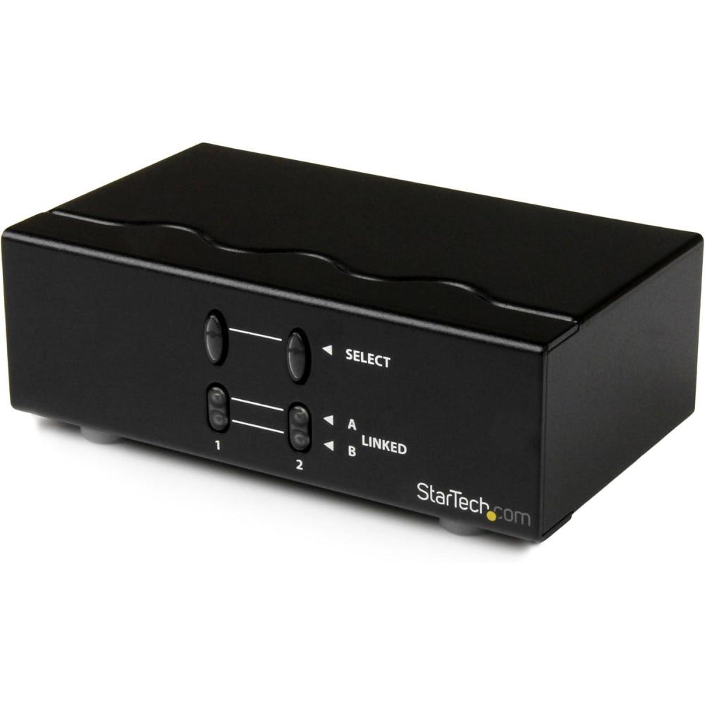 imageStarTechcom 2x4 VGA Matrix Switch  High Resolution VGA Video Matrix Switch  1920x1440  60Hz ST224MXVGA