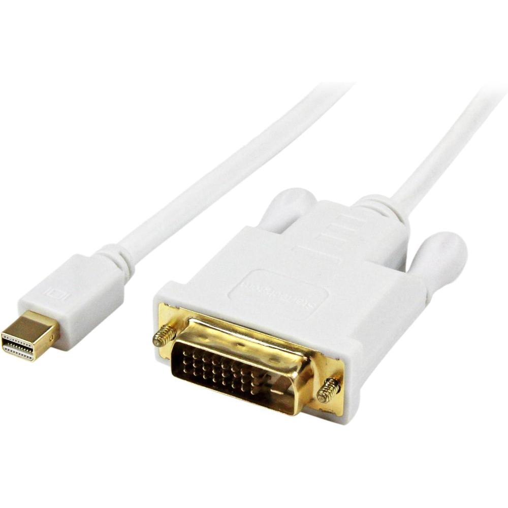 imageStarTechcom 3 ft Mini DisplayPort to DVI Active Adapter Converter Cable  3ft 09m Active mDP to DVI MM Cable for PC 1920x1200  BlackWhite Active
