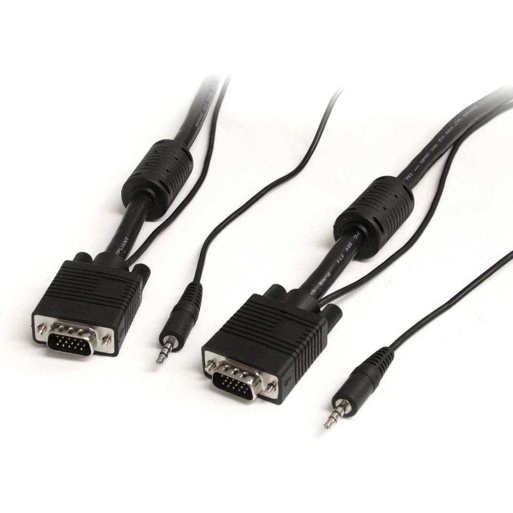 imageStarTechcom 30 ft Coax High Resolution Monitor VGA Cable with Audio HD15 MM MXTHQMM30A35 ft