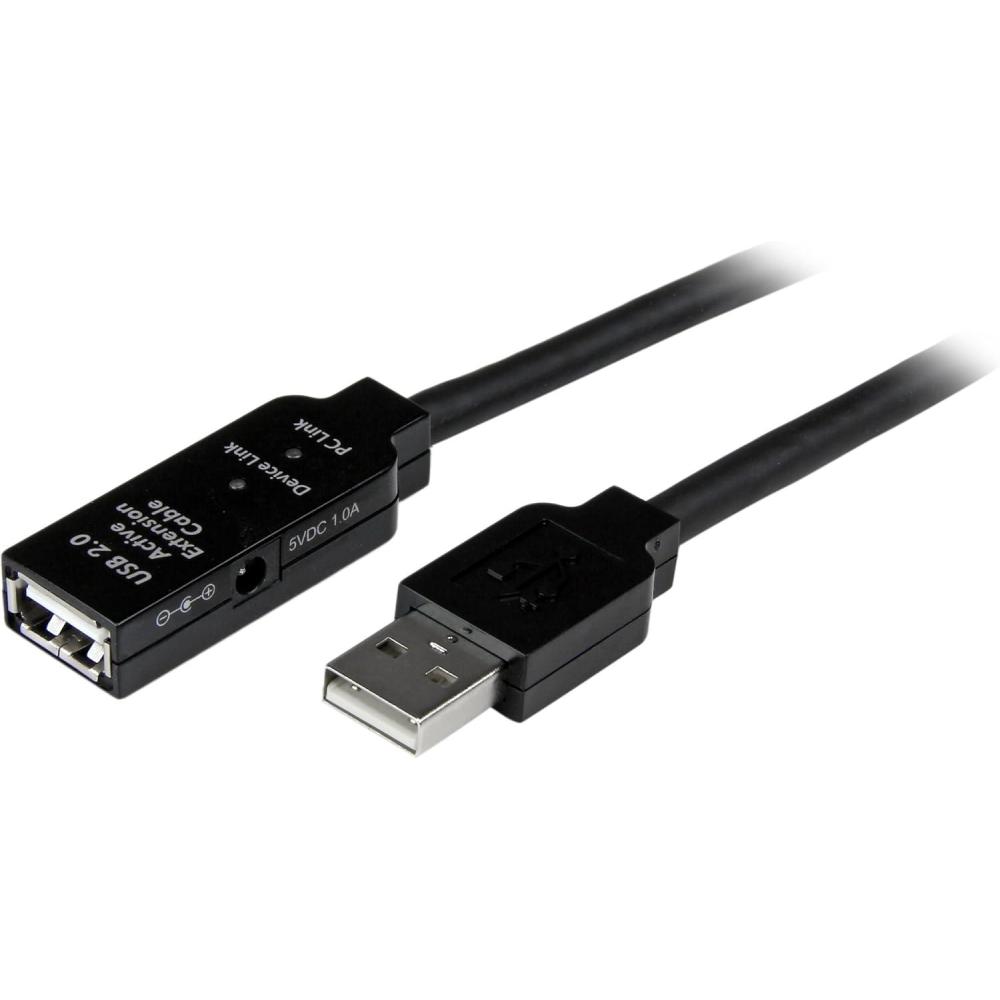 imageStarTechcom 328 ft Active USB 30 5Gbps Extension Cable with AC Power Adapter  Shielded  Male to Female USB 32 Gen1 Type A Extender TAA USB3AAEXT10M656 ft