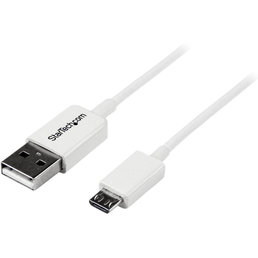 imageStarTechcom 33 ft 1 m USB to Micro USB Cable  USB 20 A to Micro B  White  Micro USB Cable USBPAUB1MWWhite