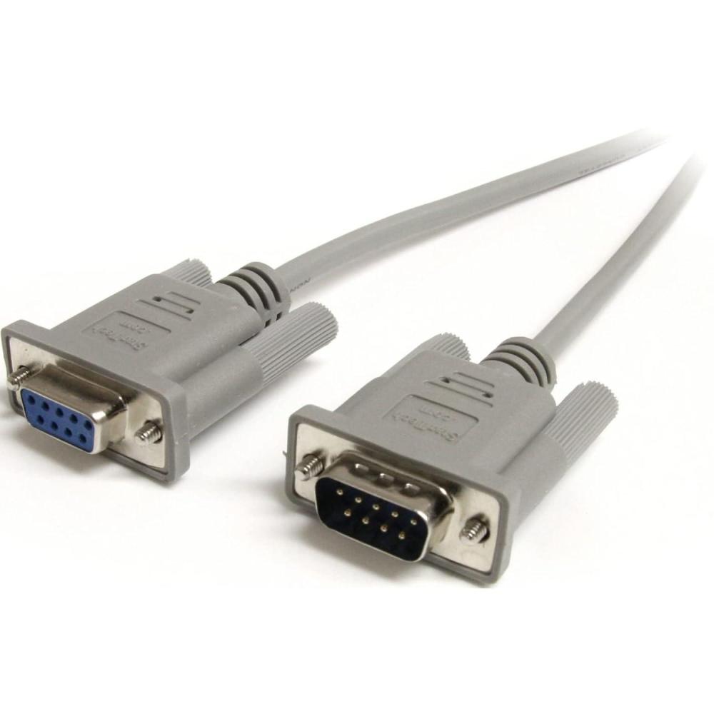 imageStarTechcom 3m Black Straight Through DB9 RS232 Serial Cable  DB9 RS232 Serial Extension Cable  Male to Female Cable MXT1003MBK 10 ft  3mGray  MF