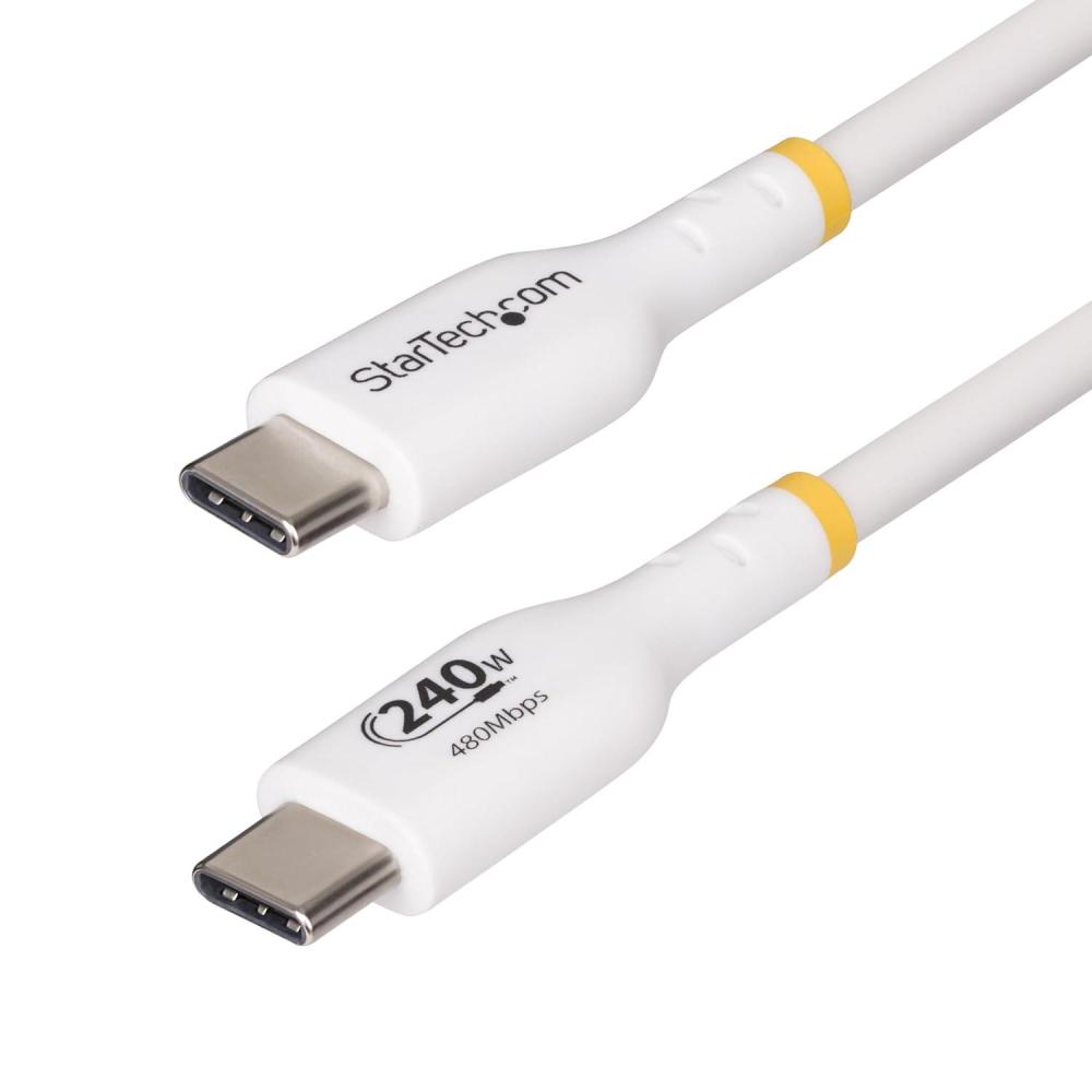 imageStarTechcom 3m White USBC Charging Cable USBIF Certified USB C Cable 240W PD USB 20 TypeC Laptop Charger Cord MM