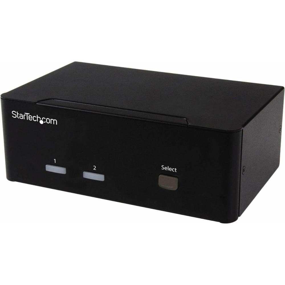 imageStarTechcom 4 Port VGA KVM Switch  Dual VGA  Hotkey ampamp Audio Support  1920x1200 KVM Switch  KVM Video Switch SV431DVGAU2A2 Port