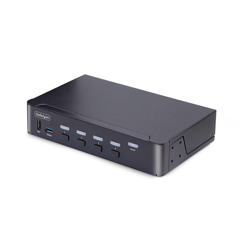 imageStarTechcom 4Port DisplayPort KVM Switch 8K 60Hz  4K 144Hz Single Display DP 14 2X USB 30 Ports 4X USB 20 HID Ports PushButton ampamp Hotkey Switching TAA Compliant D86A24PORT8KKVM4port