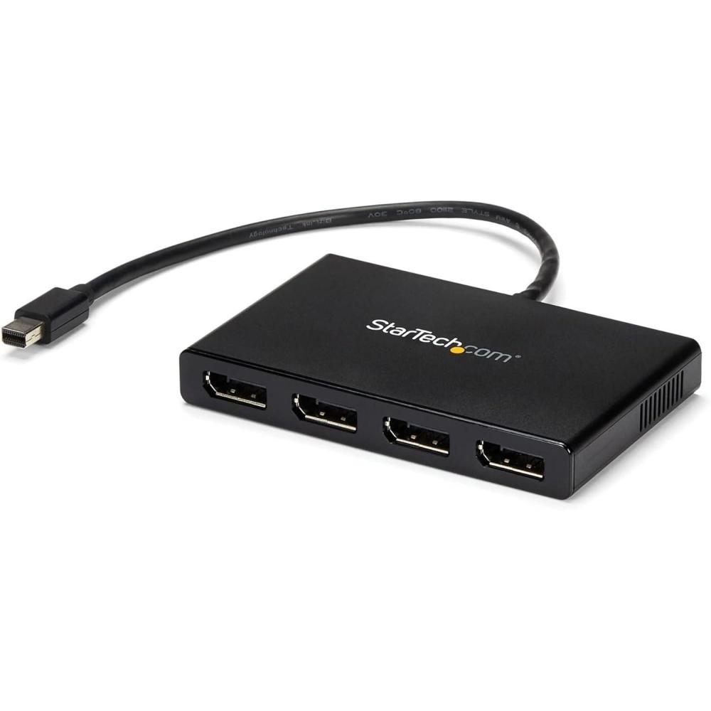 imageStarTechcom 4Port Multi Monitor Adapter  Mini DisplayPort to DisplayPort MST Hub  4x 1080p  Video Splitter for Extended Desktop Mode on Windows PCs Only  mDP to Quad DP Monitors MSTMDP124DPmDP to 4x DP