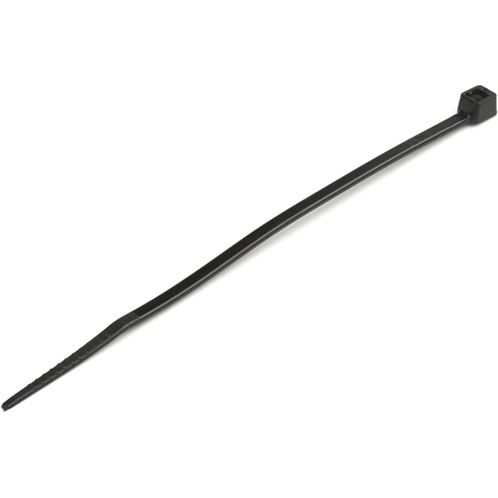 imageStarTechcom 4quot10cm Cable Ties  116quot2mm Wide 78quot22mm Bundle Diameter 18lb8kg Tensile Strength Nylon Self Locking Zip Ties with Curved Tip  94V2UL Listed 1000 Pack  White TAABlack