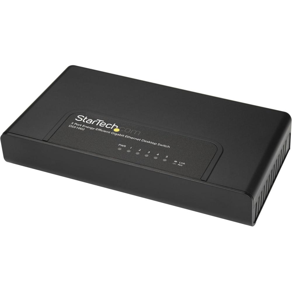 imageStarTechcom 5 Port Unmanaged EnergyEfficient Gigabit Ethernet Switch  Desktop  Wall Mount Network Switch  8023az Gigabit Switch DS51002
