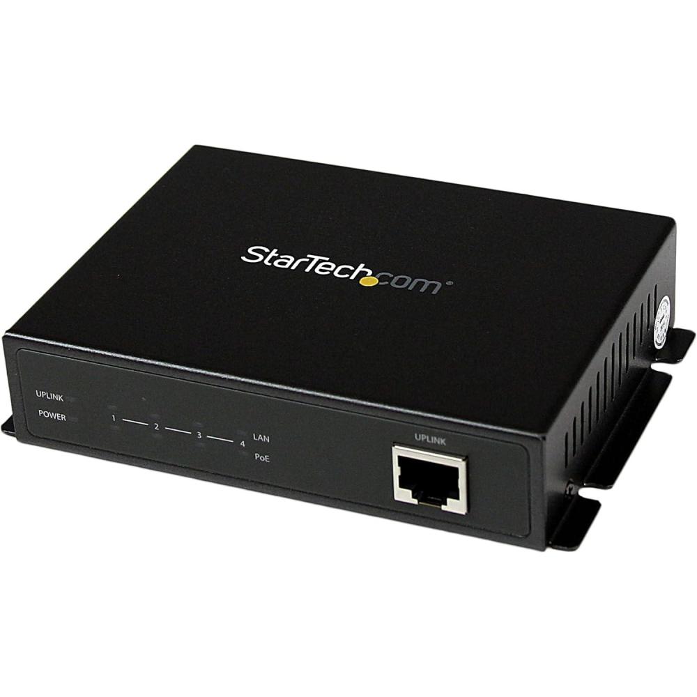imageStarTechcom 5 Port Unmanaged Industrial Gigabit Ethernet Switch  DIN Rail  WallMountable Network Switch  Rugged IP30 Gigabit Switch  TAA IES510004 PoE
