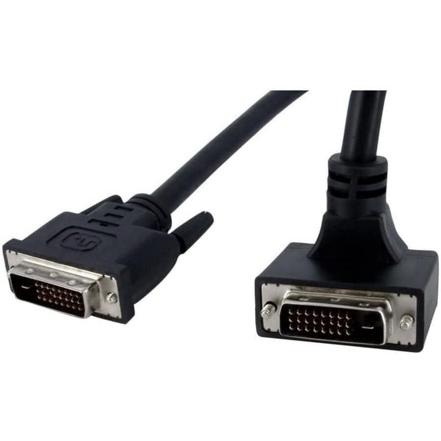 imageStarTechcom 6 ft 90 Degree Down Angled Dual Link DVID Monitor Cable MM  Male to Male 25 pin DVID Video Cable Black 6 Feet  2560x1600 DVIDDMMBA6Up Angled