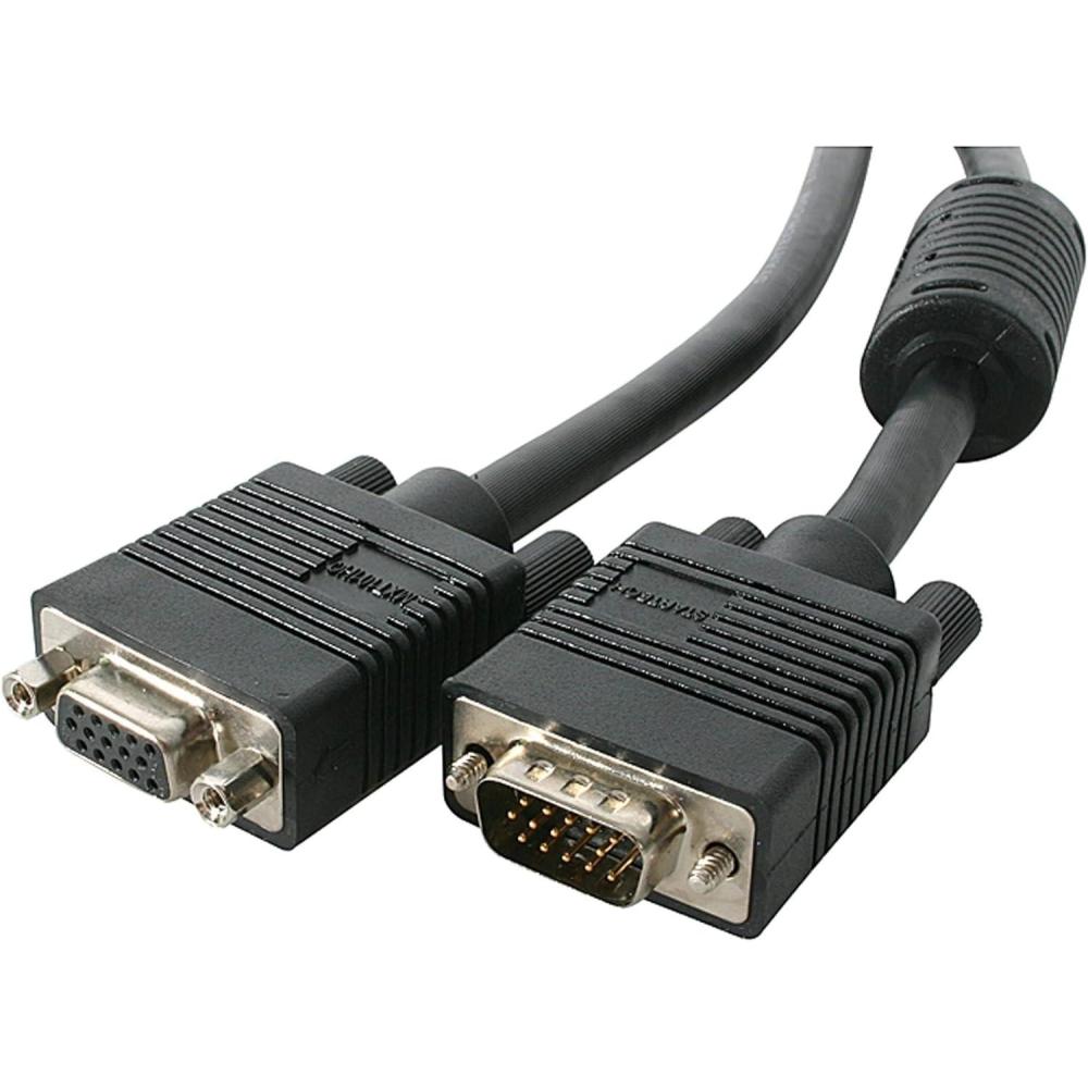 imageStarTechcom 6 ft Coax High Resolution VGA Monitor Extension Cable  HD15 MF  6ft VGA Extension Cable MXT101HQ Black10 ft