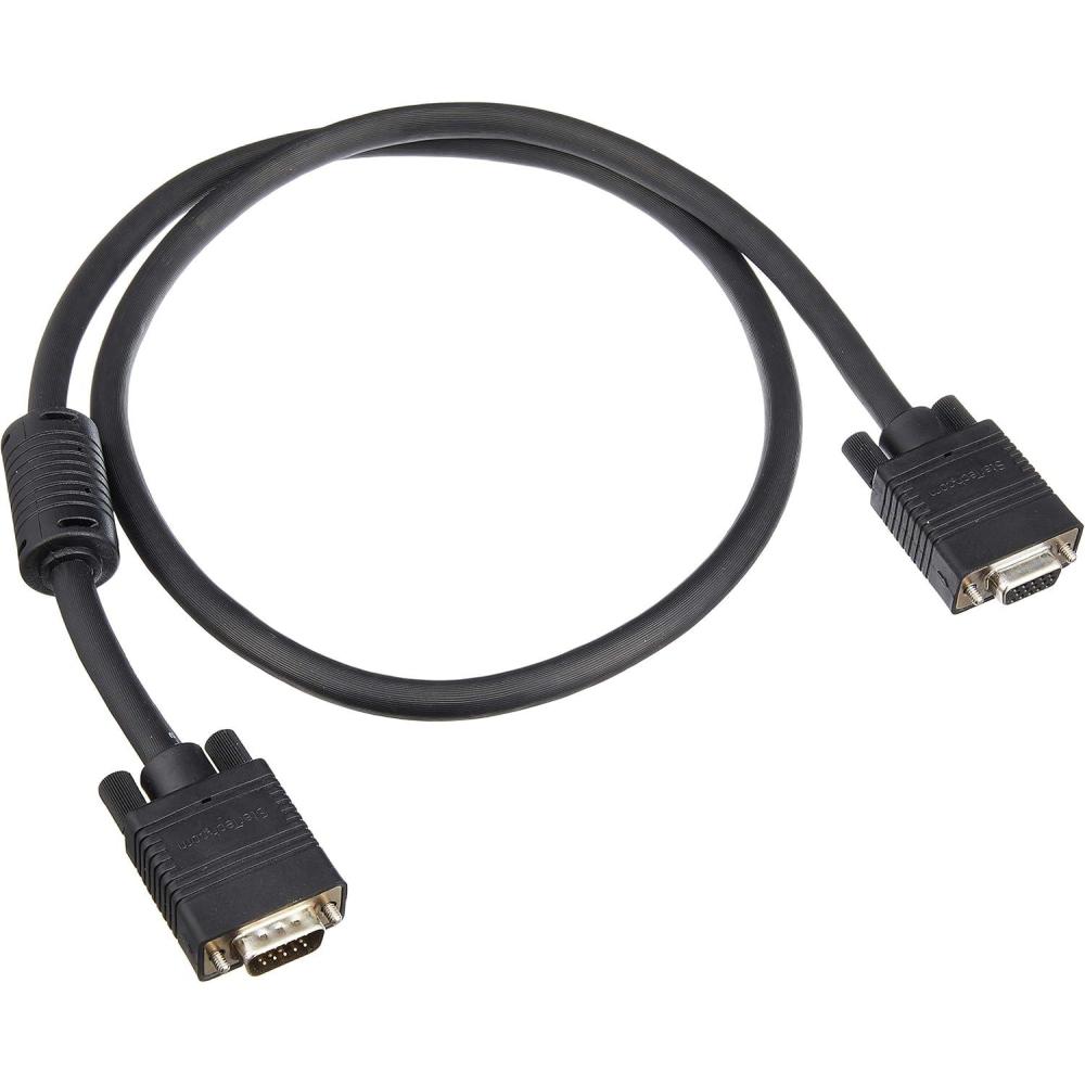 imageStarTechcom 6 ft Coax High Resolution VGA Monitor Extension Cable  HD15 MF  6ft VGA Extension Cable MXT101HQ Black3 ft