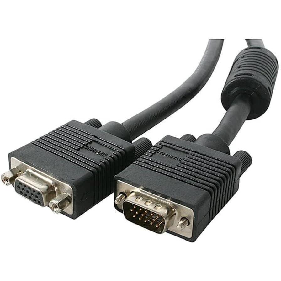 imageStarTechcom 6 ft Coax High Resolution VGA Monitor Extension Cable  HD15 MF  6ft VGA Extension Cable MXT101HQ Black50 ft
