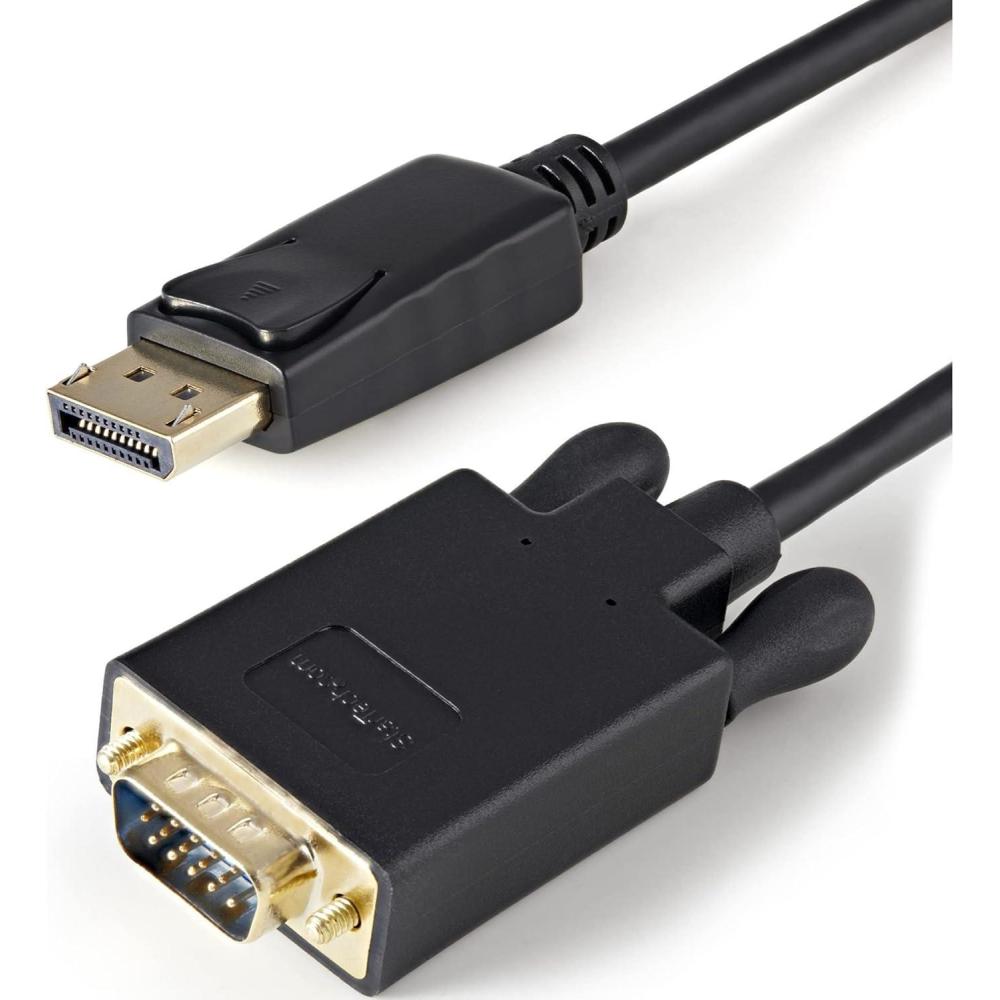 imageStarTechcom 6 ft DisplayPort to VGA Adapter Cable  DP to VGA Video Converter  Active DisplayPort to VGA Cable for PC 1920x1200  Black3 ft  1 m