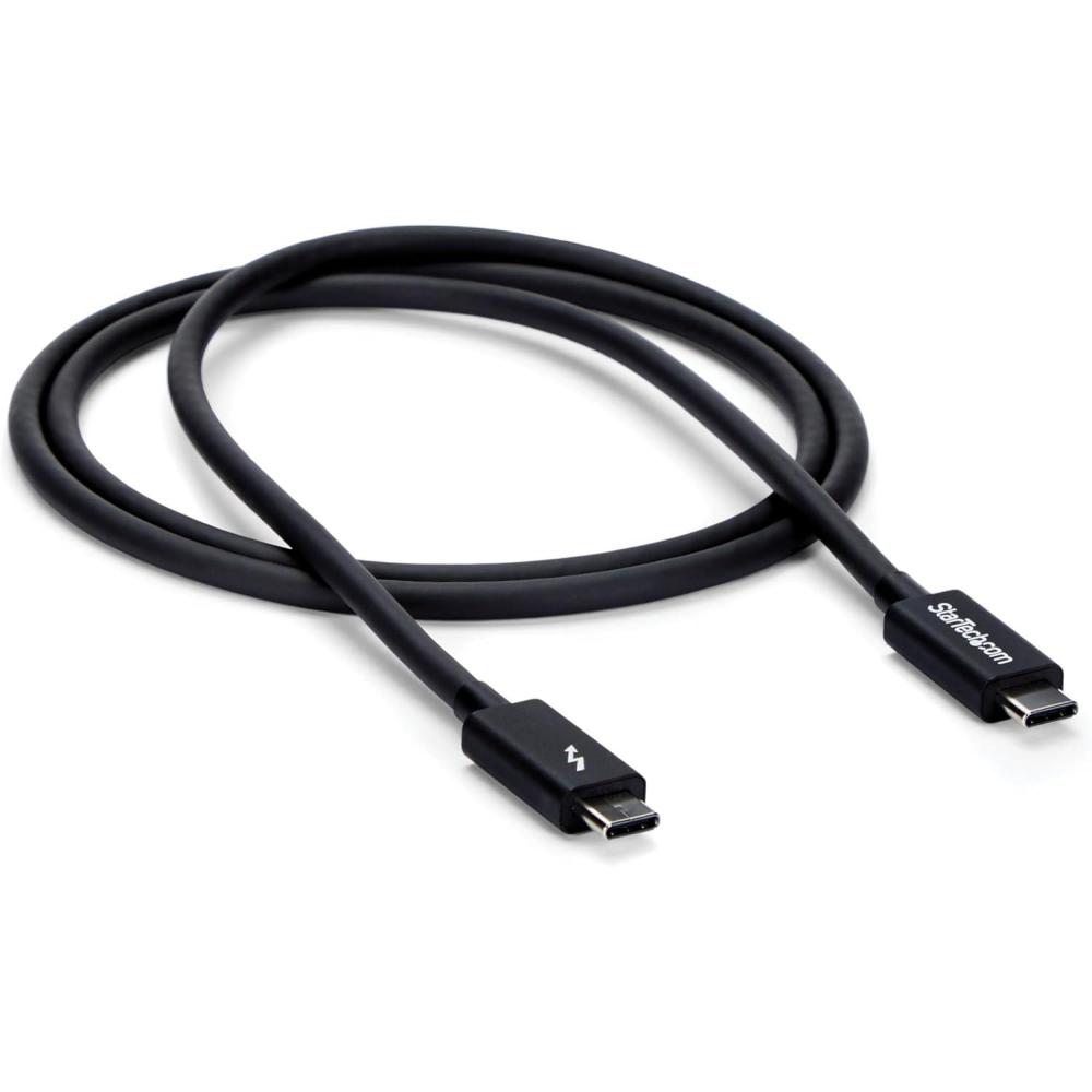 imageStarTechcom 66ft 2m Passive Thunderbolt 3 Cable 20Gbps 100W PD 4K Video Thunderbolt Cable Compatible with USB4DP Alt Mode Thunderbolt 4 USB 32TypeC TBLT3MM2MW3ft
