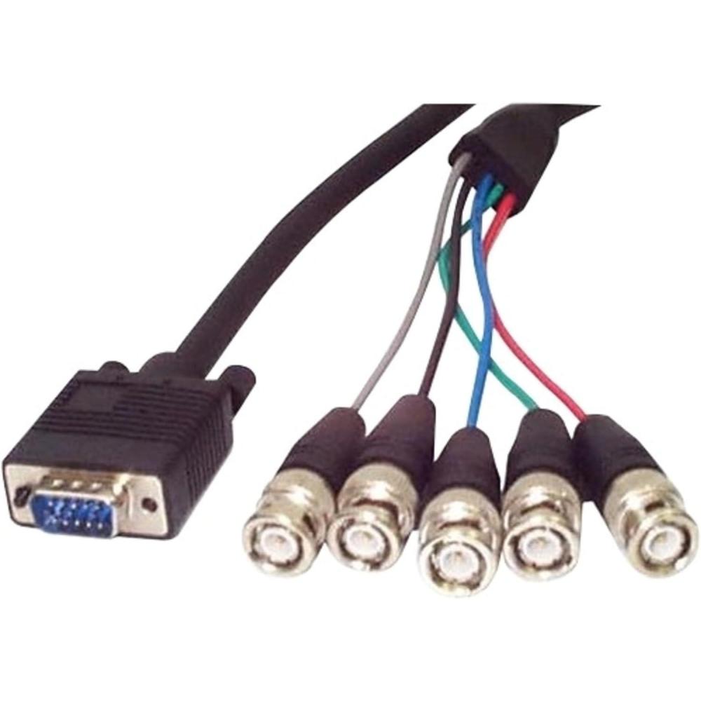 imageStarTechcom 6Feet Coax HD15 VGA to 5 BNC Monitor Cable  MM VGABNC5Male BNC