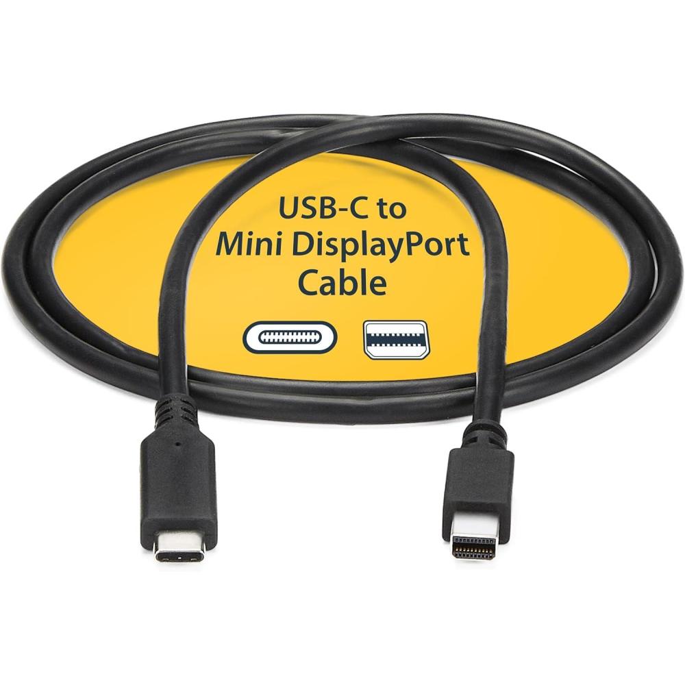 imageStarTechcom 6ft  18m USBC to Mini DisplayPort Cable  4K 60Hz  Black  USB 31 Type C to mDP Adapter CDP2MDPMM6B6 feet