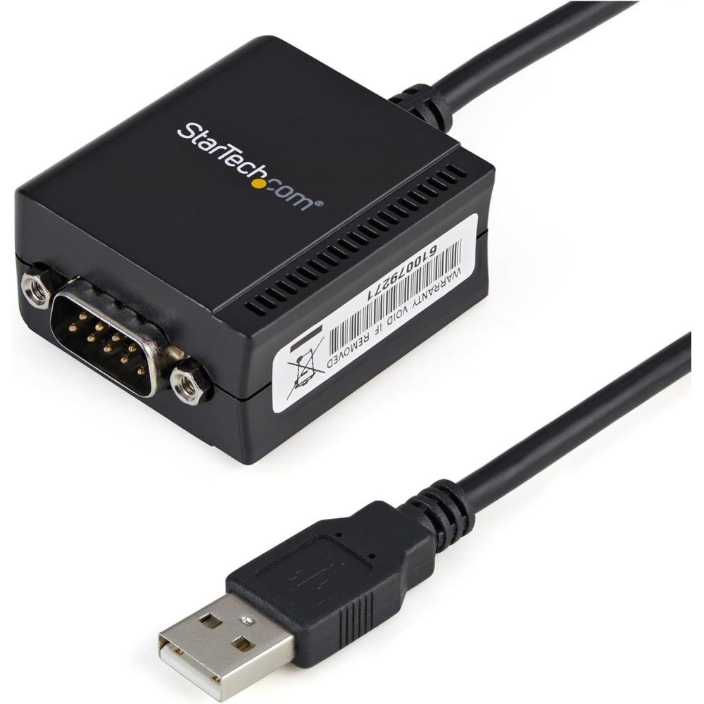 imageStarTechcom 6ft 18m 1Port FTDI USB to Serial RS232 Adapter Cable with COM Retention USB to RS232 Adapter  TAA
