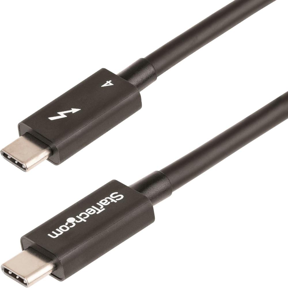 imageStarTechcom 6ft 2m Active Thunderbolt 4 Cable  40Gbps  100W PD  4K8K Video  Thunderbolt Cable  Compatible wUSB4DP Alt Mode Thunderbolt 3 USB 32TypeC A40G2MBTB4CABLE1m  3ft