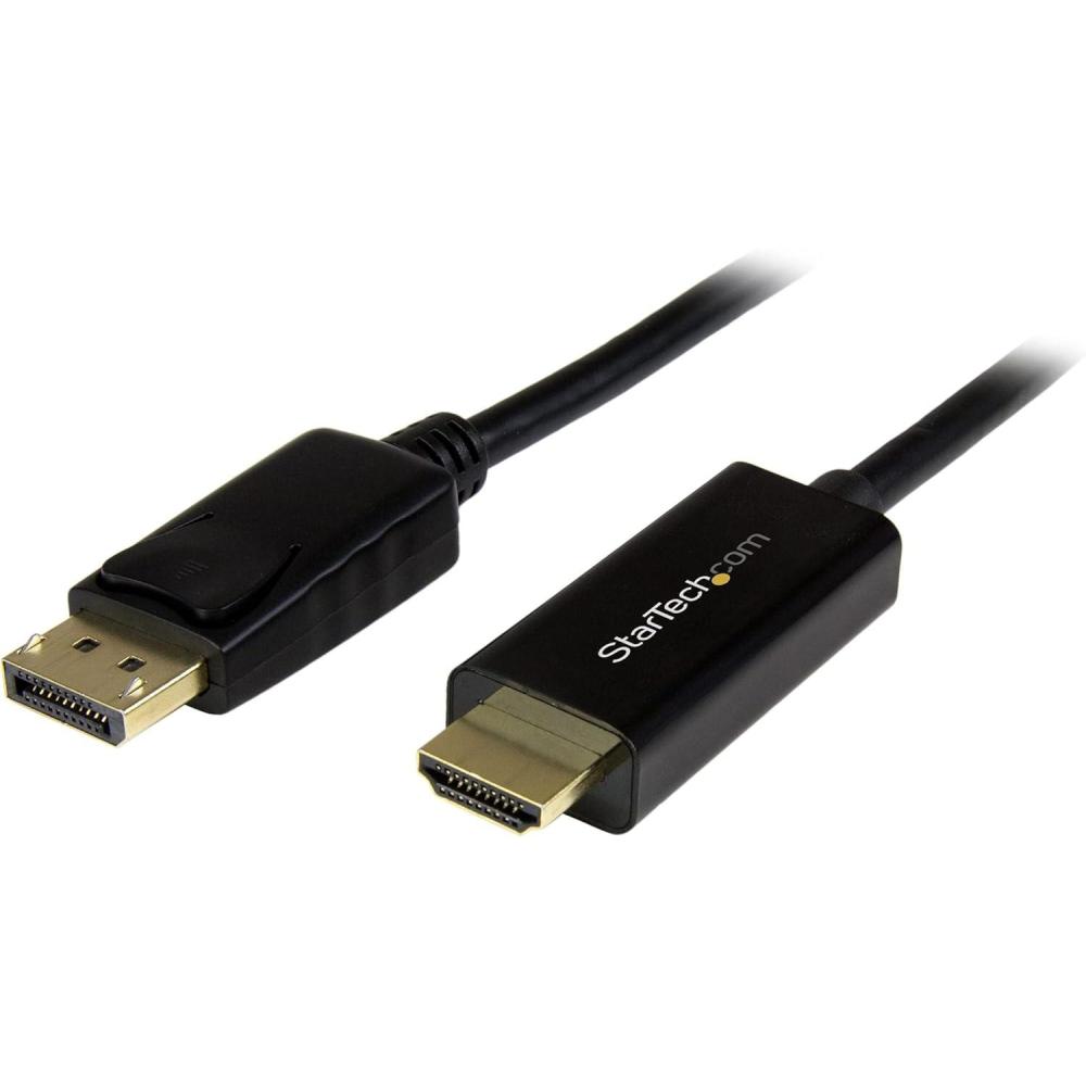 imageStarTechcom 6ft 2m DisplayPort to HDMI Cable  4K 30Hz  DisplayPort to HDMI Adapter Cable  DP 12 to HDMI Monitor Cable Converter  Latching DP Connector  Passive DP to HDMI Cord DP2HDMM2MB