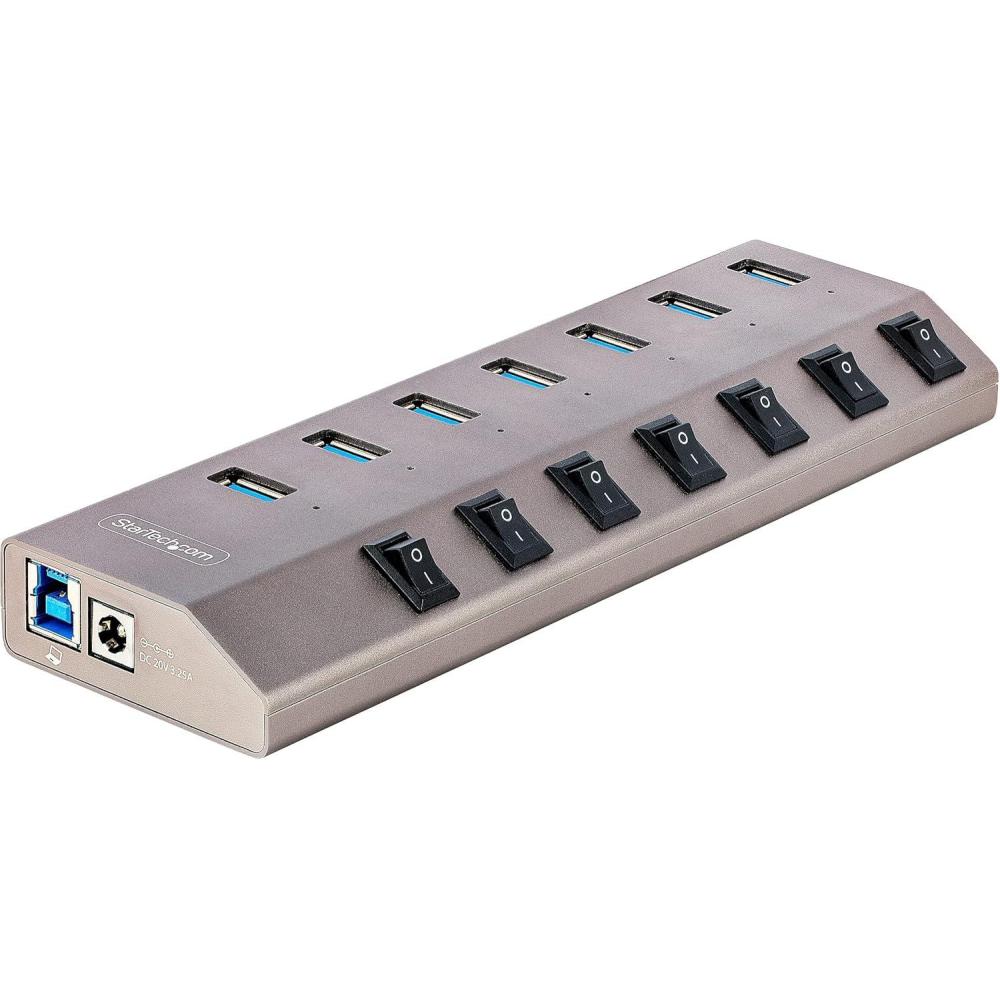 imageStarTechcom 7Port SelfPowered USBC Hub with Individual OnOff Switches USB 30 5Gbps Expansion Hub wPower Supply DesktopLaptop USBC to USBA Hub USB Type C Hub wBC 12 5G7AIBSUSBHUBNA