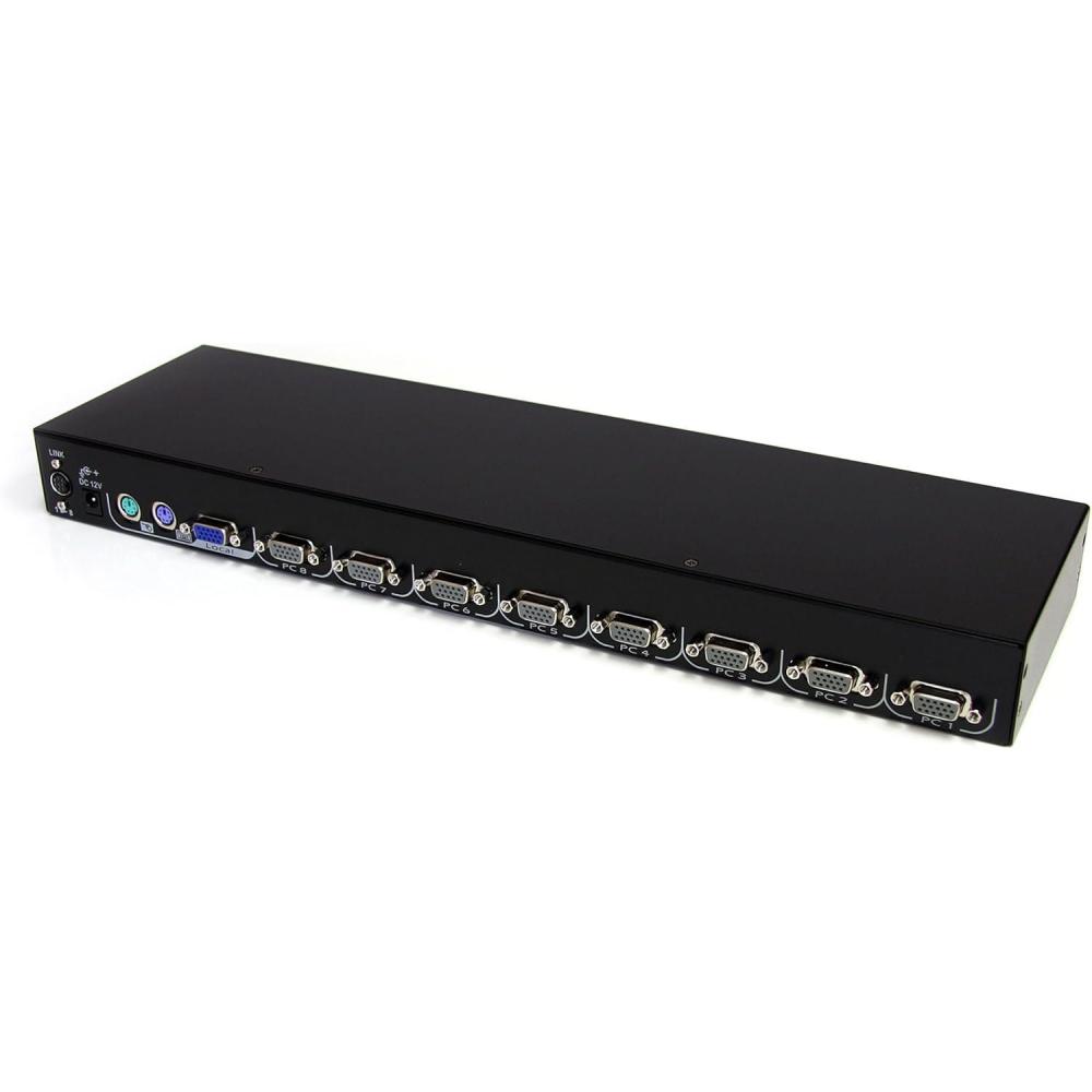 imageStarTechcom 8port KVM Module for Rackmount LCD Consoles with additional PS2 and VGA Console CAB831HD Black
